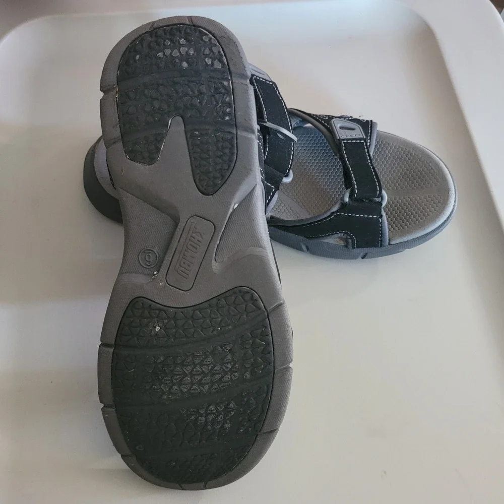 Khombu Sport Sandals 6‎ Black Gray Adjustable Straps Outdoor Comfort Waterproof